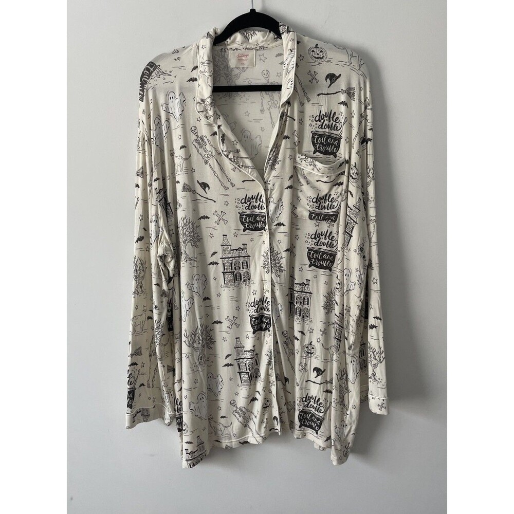 In My Sundays Halloween Spooky Pajama Set Size XXXL Holiday Comfort Stretchy